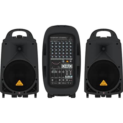 Behringer Europort PPA2000BT Ultra-Compact 2000-Watt 8-Channel Portable PA System with Bluetooth Technology, Wireless Microphone Option image 10