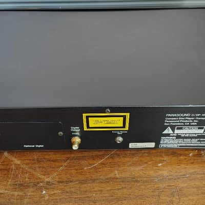 Parasound C/CP1000 transport and DAC / cd player in excellent condition - 1980's image 3