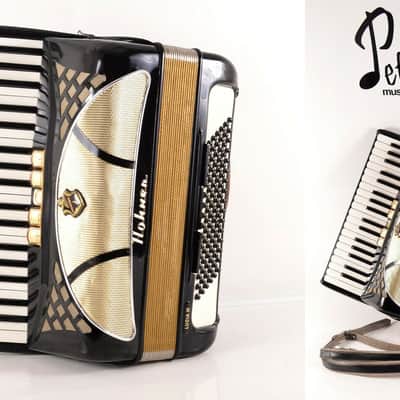 Rare Hohner Lucia III - 96 bass, 8 reg. Top German Piano Accordion+Original Hard Case~MUSETTE SWITCH image 4