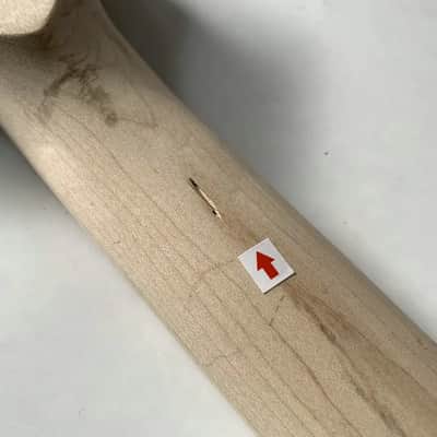 Maple Wood 4 String Bass Neck, 20 Frets Fretboard image 7