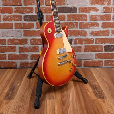 Gibson Les Paul Deluxe Plain Maple Top Cherry Sunburst 1976 w/Hard Shell Case image 3