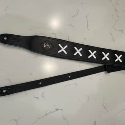 Minotaur Dave X Black Leather Guitar Strap Handmade in Europe New, David Gilmour image 1