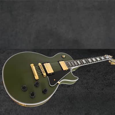2026 Gibson Custom Shop Les Paul Custom VOS – Olive Drab w/ Gold Hardware image 4