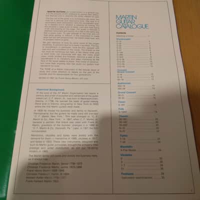 Vintage 1972 Martin Guitar Full Line, Full Color Catalog! Rare, Original Case Candy, Paperwork! image 2