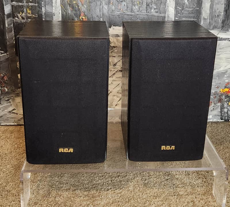 RCA RCA STS-520 vintage 2-way passive bookshelf speakers 90s  - Black image 1