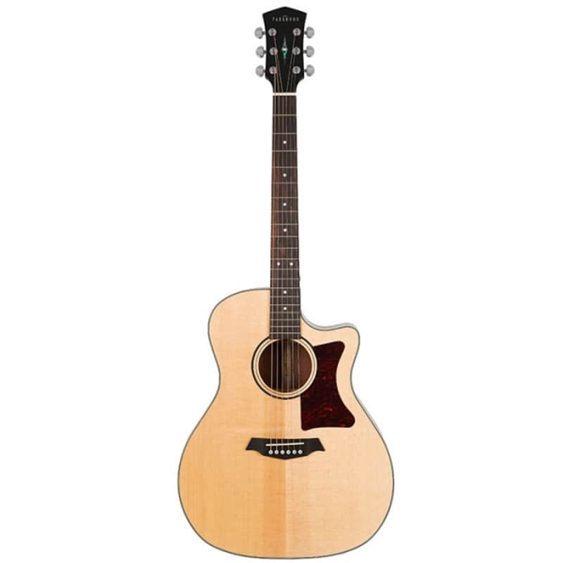 Parkwood GA28GT Grand Auditorium Cutaway Semi Acoustic Guitar - Natural image 1