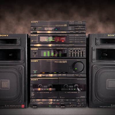 Sony FH-808R & CDP-S27 (1988) Vintage Stereo Cassette System image 1