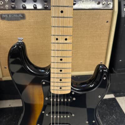 Squier Bullet Stratocaster HSS with Tremolo and Laurel Fretboard 2019 - 2020 - Brown Sunburst image 5