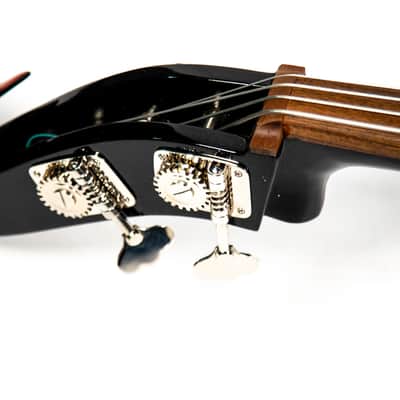 Black Upright Bass With Brian Setzer Head Headstock Owned by Brian Setzer image 7