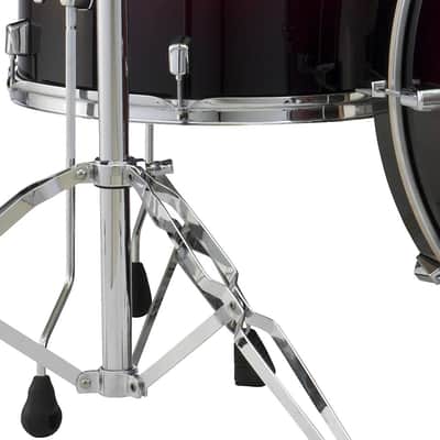 Pearl Decade Maple 14x14" Deep Red Burst Lacquer #261 Floor Tom Drum w/Legs | WorldShip | NEW | Authorized Dealer image 1