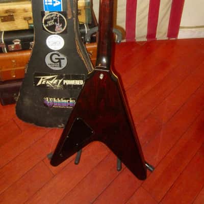 1981 Gibson Flying V CMT "The V" Curly Flamed Maple Sunburst Top w/ Original Hardshell Case image 6