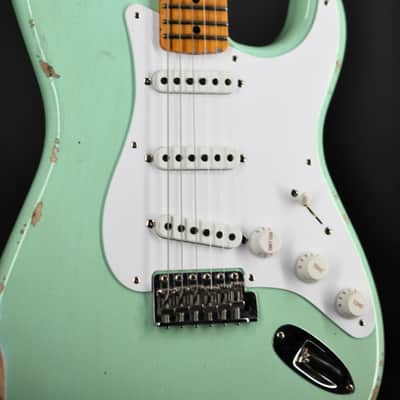 Fender Limited Edition Fat 1954 Stratocaster Relic - Faded Aged Surf Green image 5