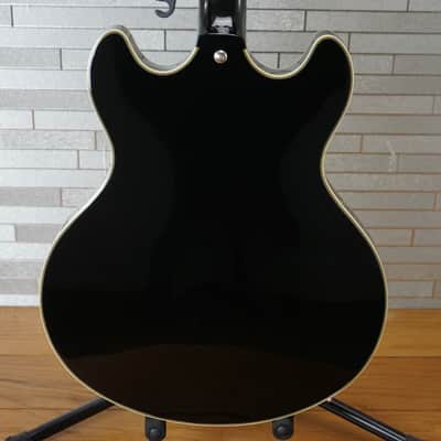 D'Angelico Premier DC Semi-Hollow Double Cutaway - Solid Black image 2