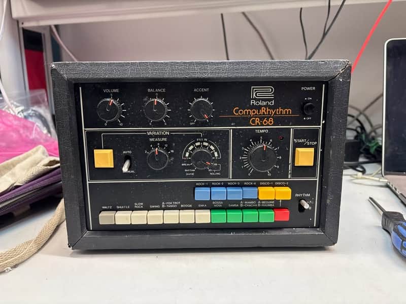 Roland CR-68 w/ Tauntek MIDI CPU image 1