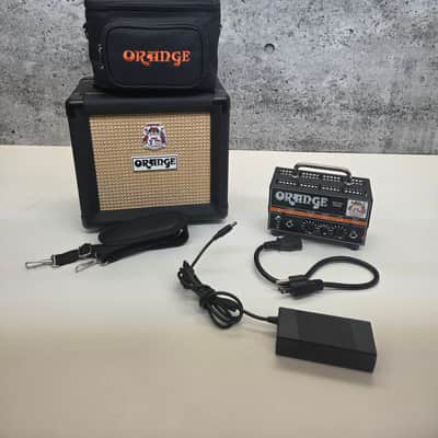 Orange Micro Dark 20-Watt Guitar Amp Head avec Cab 2015 - Present - Black image 1