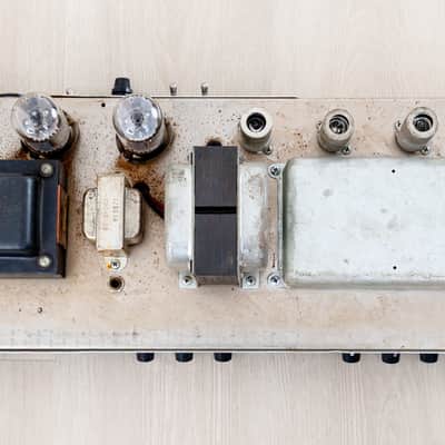 1964 Fender Bassman Black Panel Piggyback Vintage Tube Amp Pre-CBS AA864 Circuit image 18