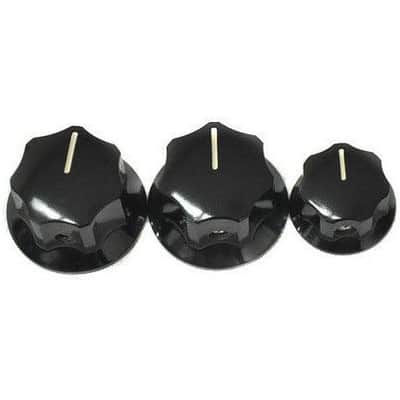 Fender USA Jazz Bass Knobs set of 3 0991370000 image 3