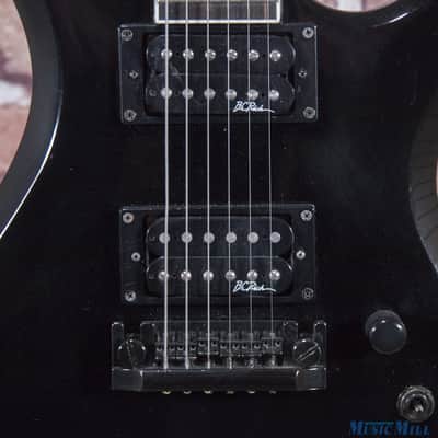 B.C. Rich Deluxe Series Warlock Electric Guitar Black MIK image 3
