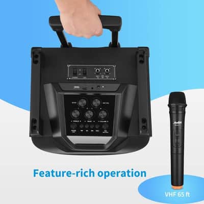 Karaoke Machine Speaker Bluetooth Karaoke Speaker PA System with 12" Subwoofer with DJ Lights image 3