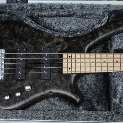 Warwick Fortress 5 LTD Poplar Burl Top 5-String (Nirvana Black OFC) image 2
