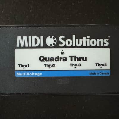 **LIKE NEW-IN BOX-ONE OWNER** MIDI Solutions Quadra Thru 4 Output MIDI Thru Box image 3