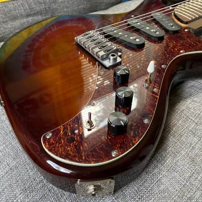 Rick Turner Electroline Guitar - Roasted Ash Sunburst image 2