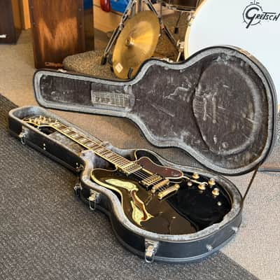 Epiphone Sheraton II Hollowbody Electric Guitar, Made in Korea, Ebony image 7