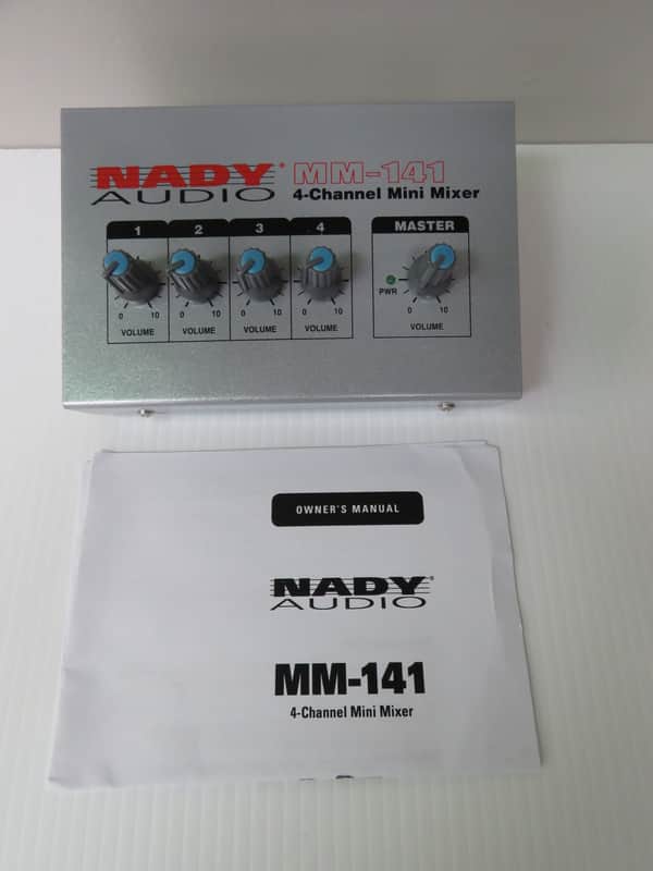 Nady MM-141 4-Channel Mini Mixer 2010s - Silver - Preowned image 1