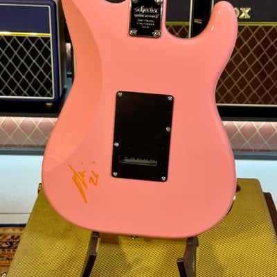 Schecter Nick Johnston Traditional LH SSS (Lefty/Zurdo) SIGNED BY NICK SUPER EXCLUSIVE - Atomic Coral Pink Shell With Custom Foam Case”The Home of Tone” image 7
