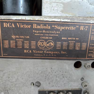 Vintage 1931 RCA Radiola Superette R7 Superheterodyne Tube Radio Art Deco Tombstone - PICKUP ONLY in PHOENIX, AZ image 9