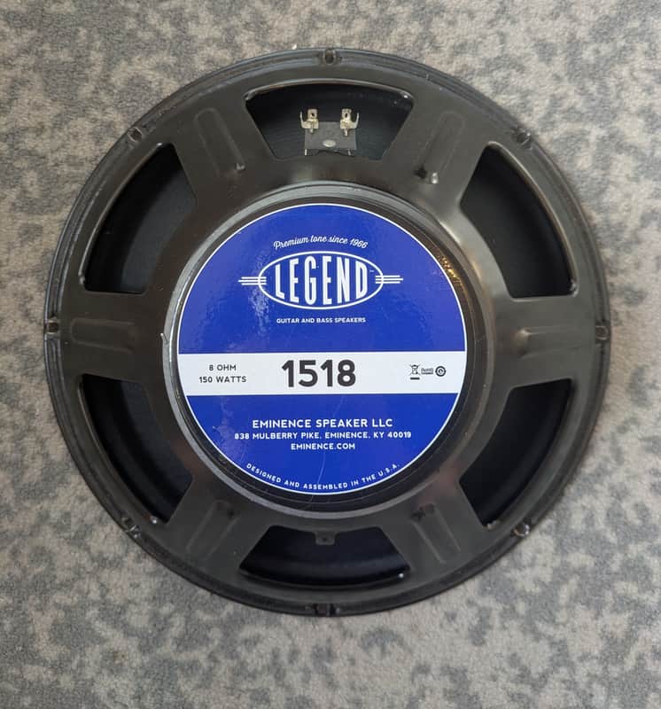 Eminence Legend 1518 15" 150-Watt 8 Ohm Speaker 2010s - Black image 1