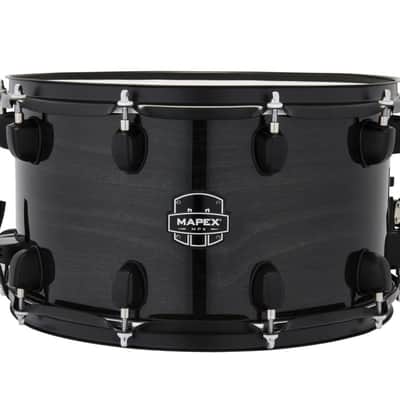 Mapex MPX Maple/Poplar Snare Drum - 8 x 14-inch - Black with Black Hardware (MPNMP4800BMB) image 1