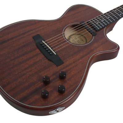 Swing Hybrid-M All Solid Electric Acoustic Slim Guitar Piezo Magnetic Pickup image 9