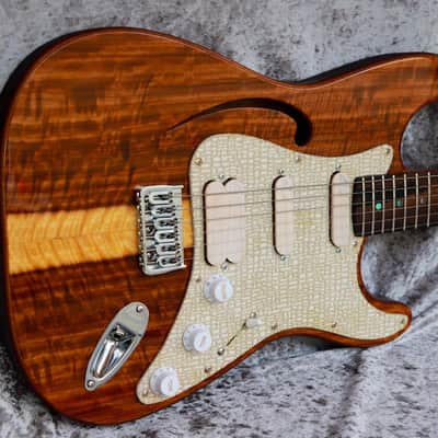 GB Liuteria Traditional Strato semi hollow Kiaat image 18