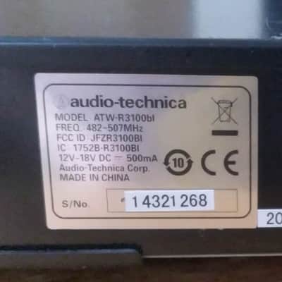 Audio-Technica ATW-3100b Receiver - 482 - 507MHz - Unit Only image 2
