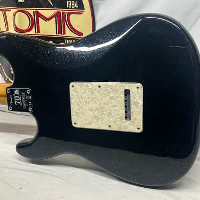 Fender 70th Anniversary Player Stratocaster strat Electric Guitar - Nebula Noir image 11
