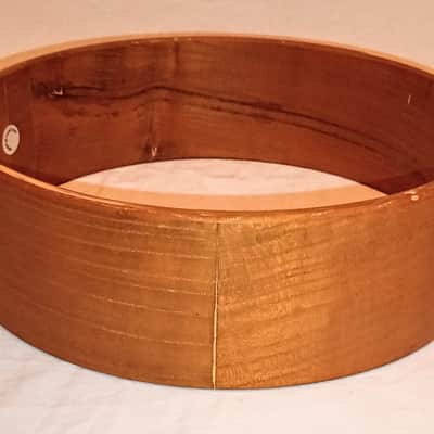 UNMARKED MULBERRY DRUM SHELL 10" DIAMETER  - SATIN STAIN - NO CLEAR COAT FREE SHIP TO C-USA! image 3