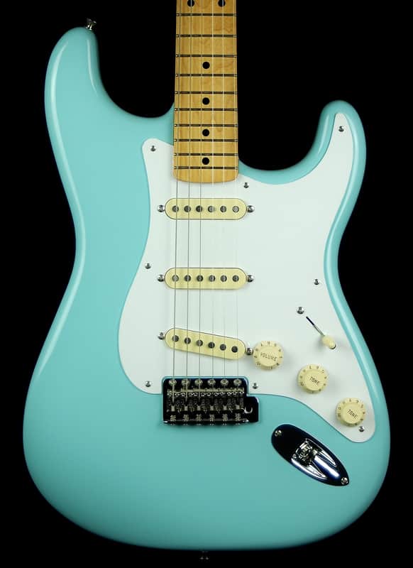New! Fender MIM Classic Series '50s Stratocaster Electric Guitar - Daphne Blue image 1