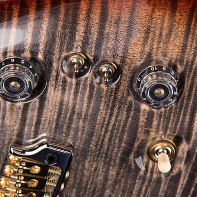 PRS 40th Anniversary Custom 24-08 Semi-Hollow Limited Edition - Charcoal Cherry Burst image 15