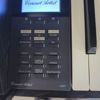 Kawai CA67 concert artist digital piano - Ebony nickel trim image 3