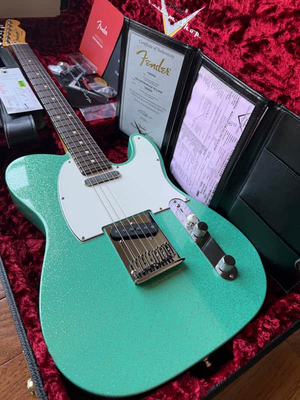 2025 Fender Custom Shop Telecaster W25 Custom Deluxe Limited Edition NOS - Seafoam Green Sparkle image 1