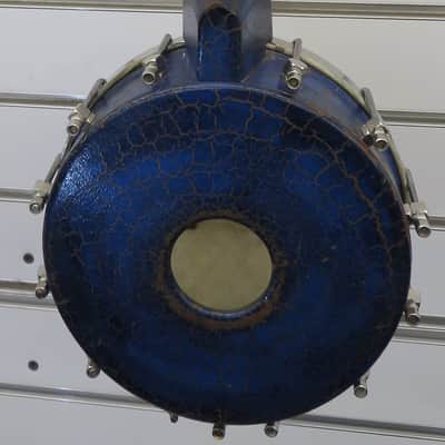 Vintage Pearson Hollywood Banjolele 1930s - Crackle Blue image 7