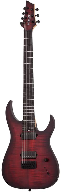 Schecter Sunset-7 Extreme Scarlet Burst image 1