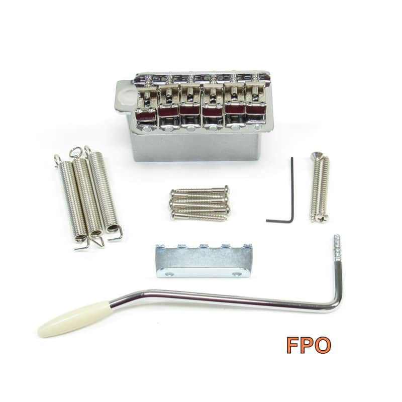 Fender 60s 62 RI Stratocaster Tremolo Bridge Fender 2 7/32" Aged White Classic 60s Reissue image 1