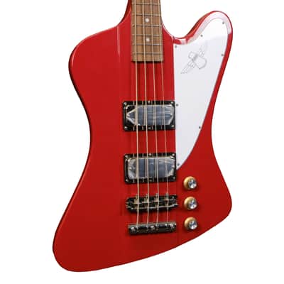 Used Epiphone Thunderbird '64 Bass Guitar - Ember Red image 5