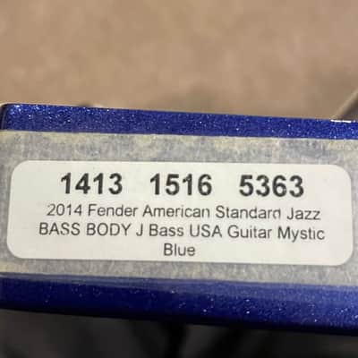 Fender Jazz Bass Body 2014 - Mystic Blue image 8