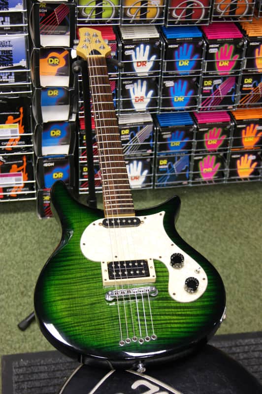 Patrick Eggle New York Plus electric guitar in citrus green - Made in England image 1