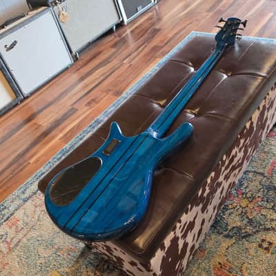 2022 Spector NS Dimension 5 Bass - Black and Blue Gloss - w/Case image 17