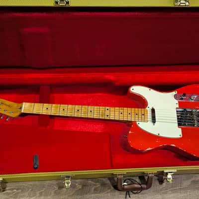 MyDream Partcaster Custom Built - Fiesta Red Relic'Art Bare Knuckles image 2