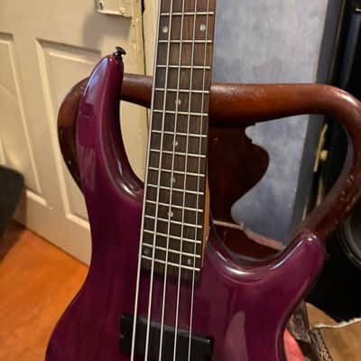 Dean Edge 5 string bass guitar - Purple image 6
